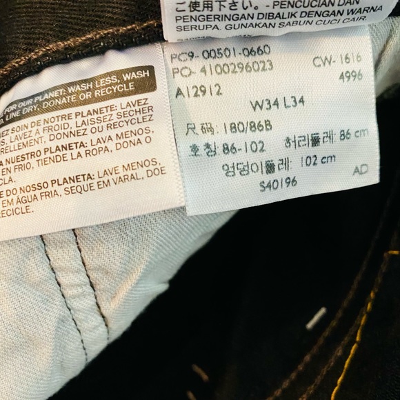 Levi’s Men’s 501 Straight Leg Button-fly - Picture 3 of 3